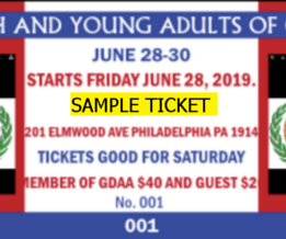 GDAA Youth & Young Adults Tickets on Sales